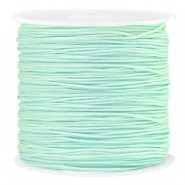 Macramé bead cord 0.8mm Soft turquoise green